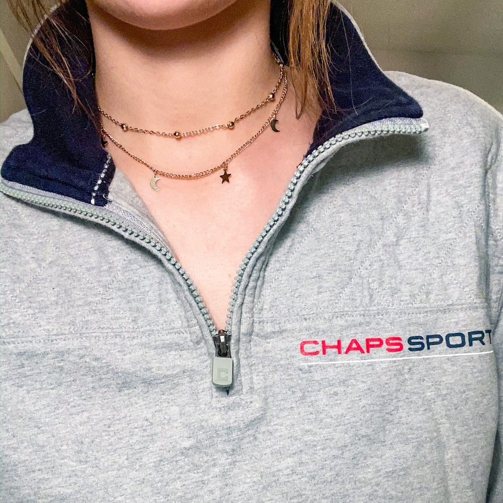 Vintage Chaps Sport Cropped Pullover
